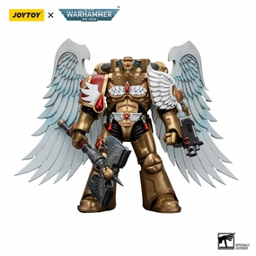 JOYTOY Warhammer The Horus Heresy Blood Angels Sanguinary Guard with Encarmine Axe 1/18 Action Figure Character Goods