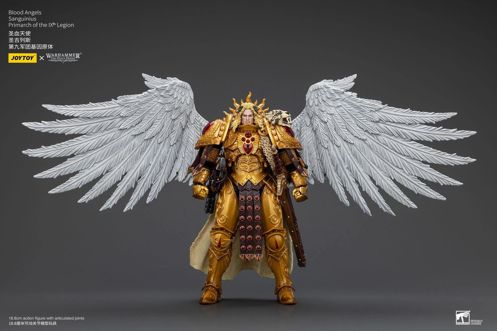JOYTOY Warhammer The Horus Heresy Blood Angels Sanguinius Primarch of the IXth Legion 1/18 Action Figure Holiday Catalog