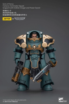 Global Citizen Fantasy Collection JOYTOY Warhammer The Horus Heresy Tartaros Terminator Squad Sergeant With Volkite Charger And Power Sword 1/18 Action Figure