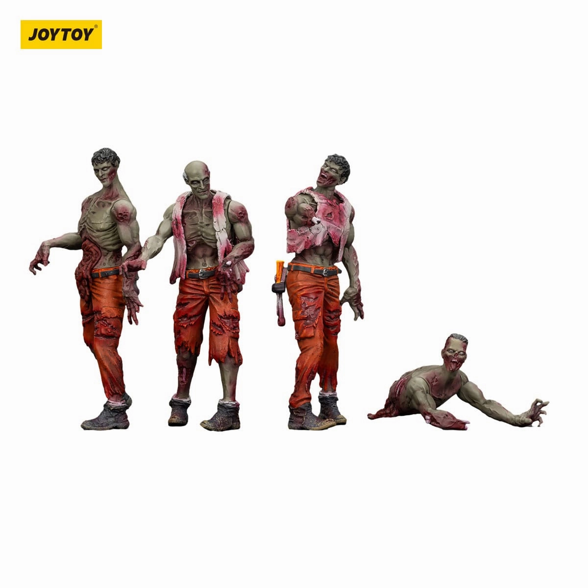 Teaching Aid Construction Vehicle JOYTOY Zombie Dark Source Mechanic Team 4-Pack Action Figures