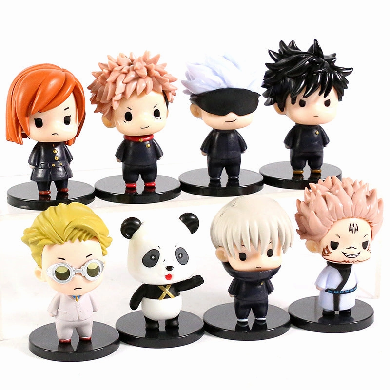 Jujutsu Kaisen Action Figure 8 pcs SET | 6-7 CM | Spiritual Figure Limited Merchandise