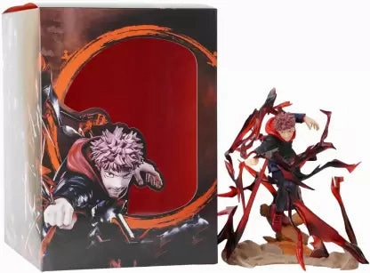 Jujutsu Kaisen Yuji Itadori Action Figure | Attacking Mode | 17 cm | PVC Sitting Pose Collector's item