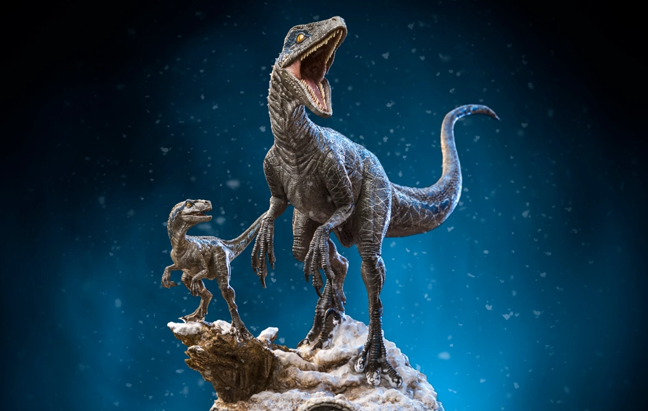 Price Guide Jurassic Dominion - Blue and Beta Deluxe Art Scale 1/10