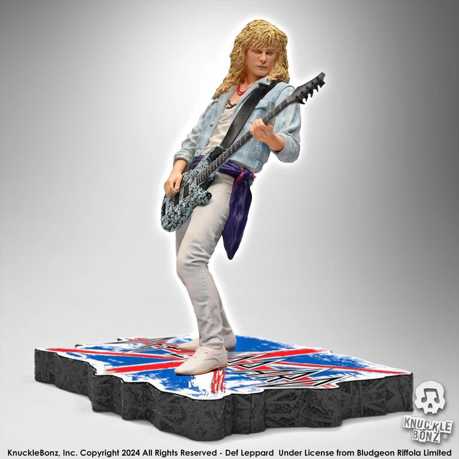 Knucklebonz Def Leppard Rock Iconz Rick Savage Statue Vinyl Piece Workstation Decor