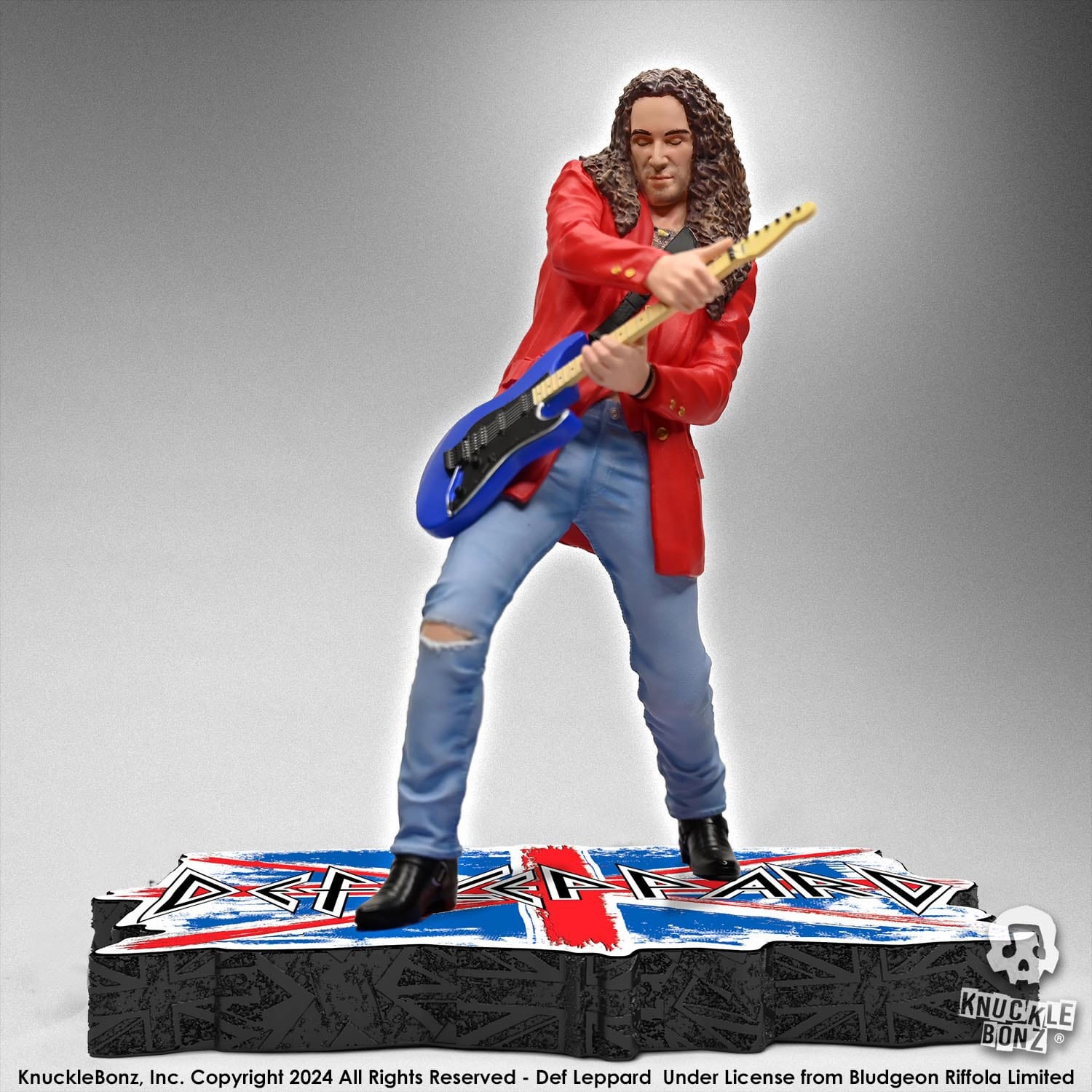 Knucklebonz Def Leppard Rock Iconz Vivian Campbell Statue PVC Decor Superhero Model