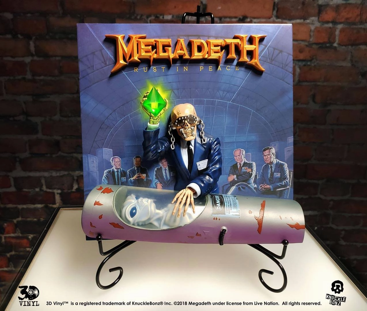 Limited Figure Knucklebonz Megadeth Rust In Peace 3D Vinyl Statue