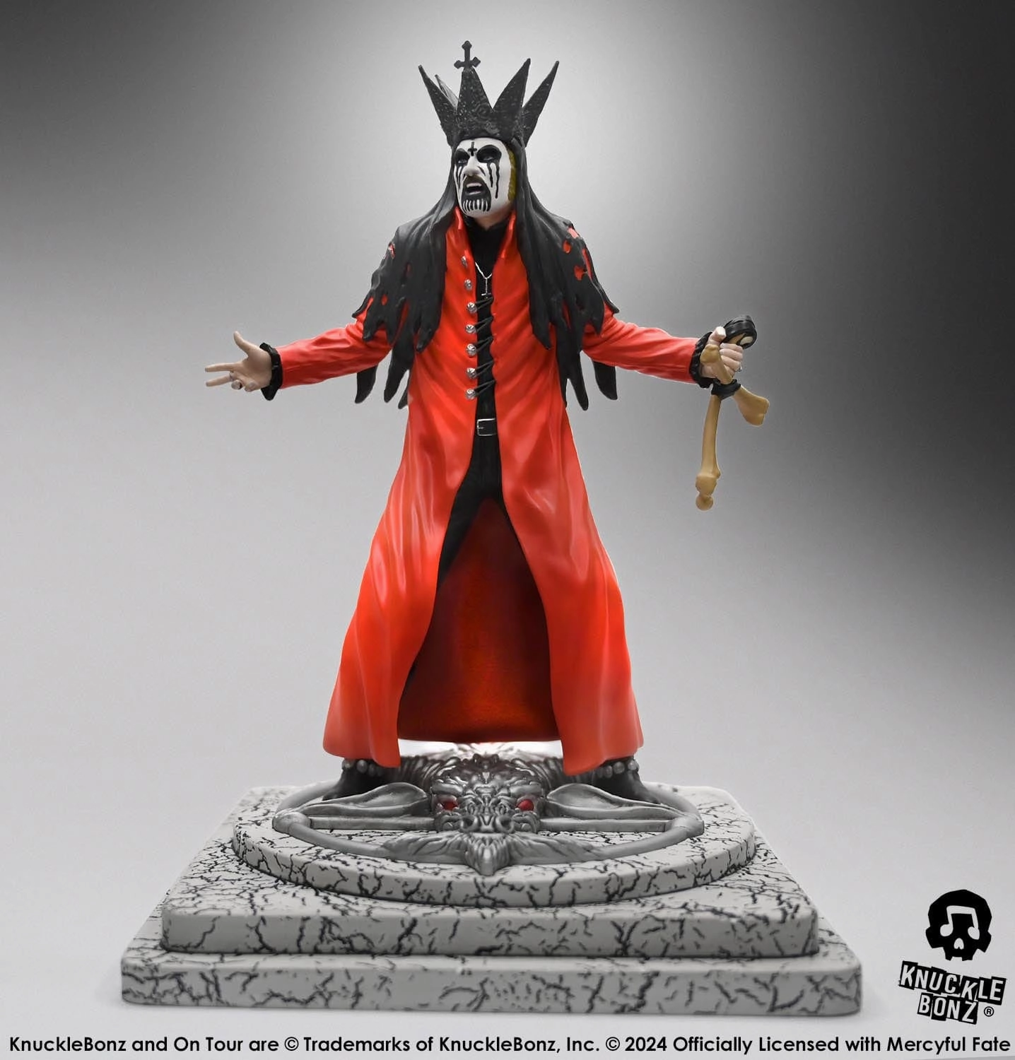 Knucklebonz Mercyful Fate Rock Iconz King Diamond III (Red Version) Statue Hobby Kit Pop Vinyl