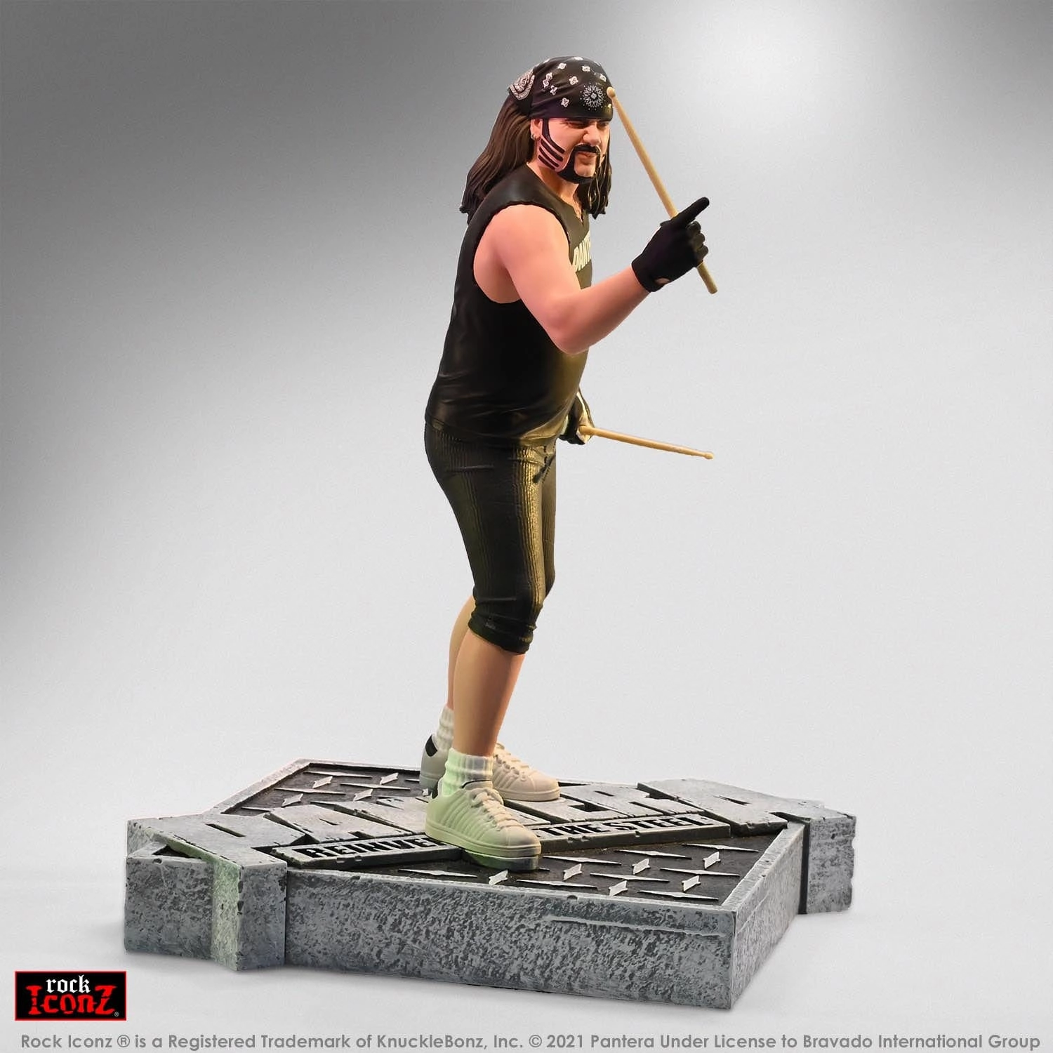 Limited Display Knucklebonz Pantera Rock Iconz Vinnie Paul (Reinventing the Steel) Statue