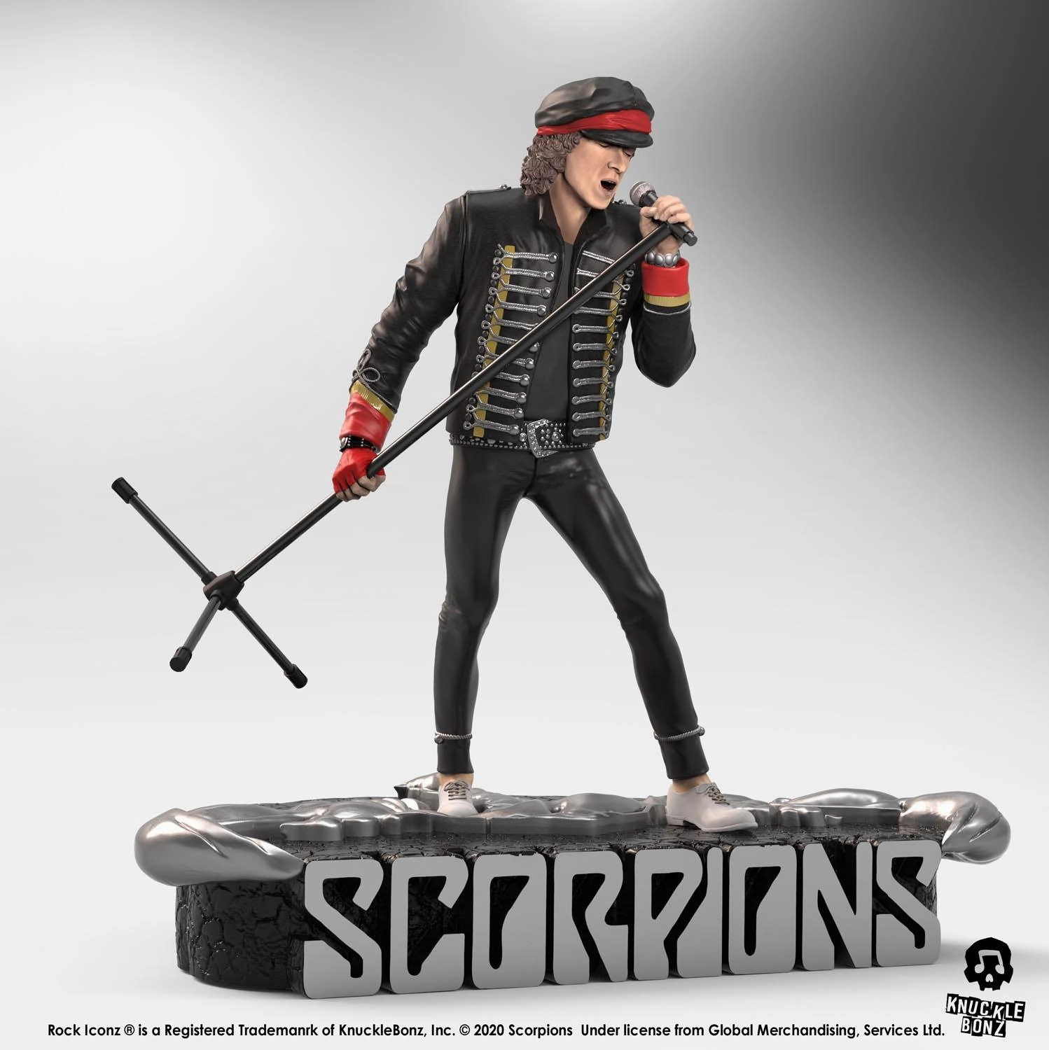 Knucklebonz Scorpions Rock Iconz Klaus Meine Statue Collection Showcase Archeological Replica