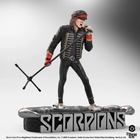 Knucklebonz Scorpions Rock Iconz Klaus Meine Statue Collection Showcase Archeological Replica