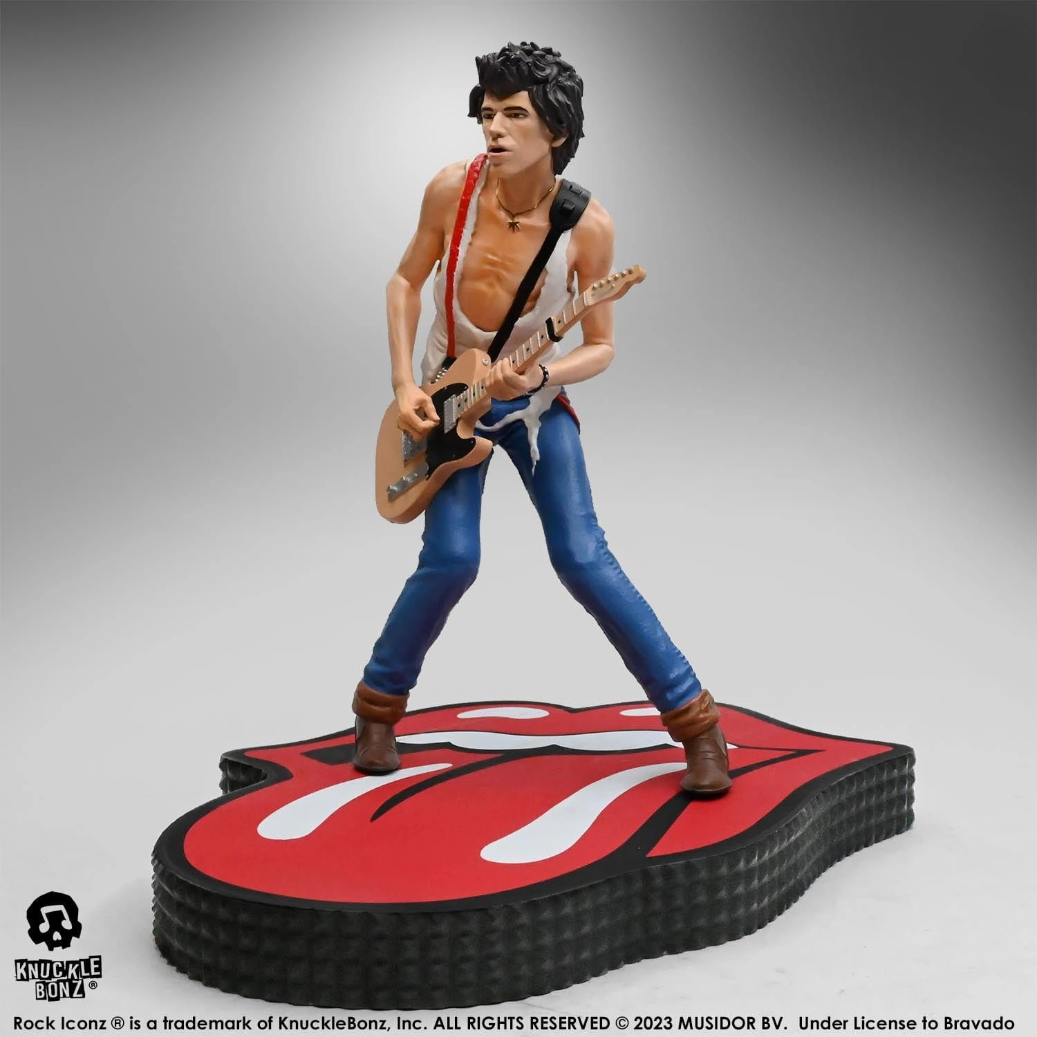 Knucklebonz The Rolling Stones Rock Iconz Keith Richards (Tattoo You Tour 1981) Statue Contemporary Home