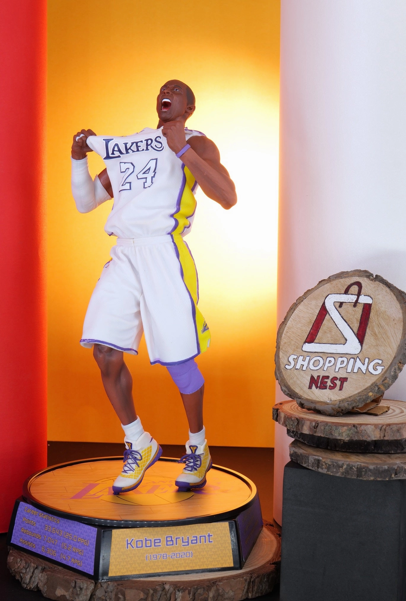 Kobe Bryant Victory Shouting Basketball Star Figure |PVC| ?C Lakers Collectible by ShoppingNest YouTube Background Airplane Replica