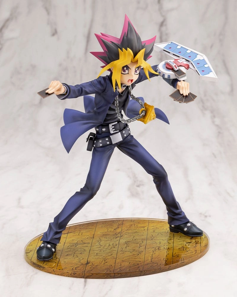 Kotobukiya Yu-Gi-Oh! Yugi Muto Passionate Duelists ARTFXJ 1/7 Statue Art Collection Plush Companion