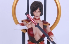 Fantasy Collection Casual Fan Lady Samurai 1/6 Scale Statue (Wei Ho) By YAMATO
