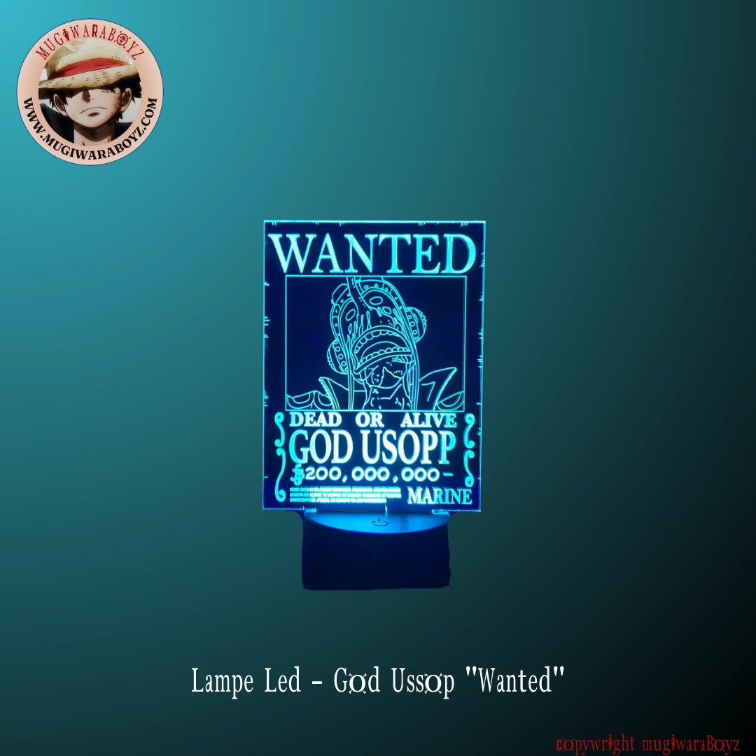 Lampe Led - God Ussop "Wanted" Soil Science Little Artist