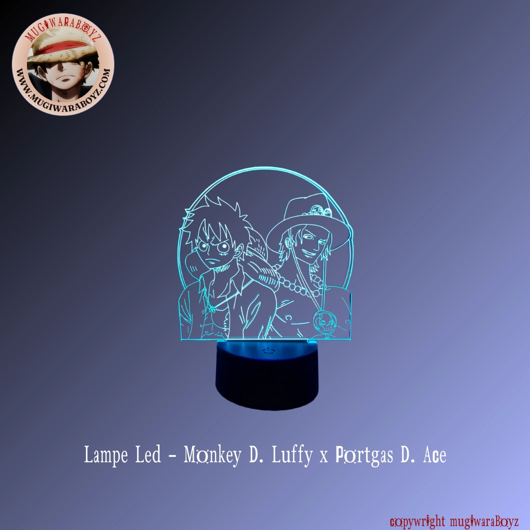 Lampe Led - Monkey D. Luffy x Portgas D. Ace Relaxation Tool Little Artist