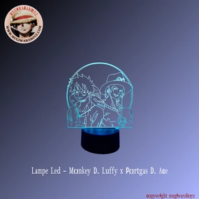 Lampe Led - Monkey D. Luffy x Portgas D. Ace Relaxation Tool Little Artist