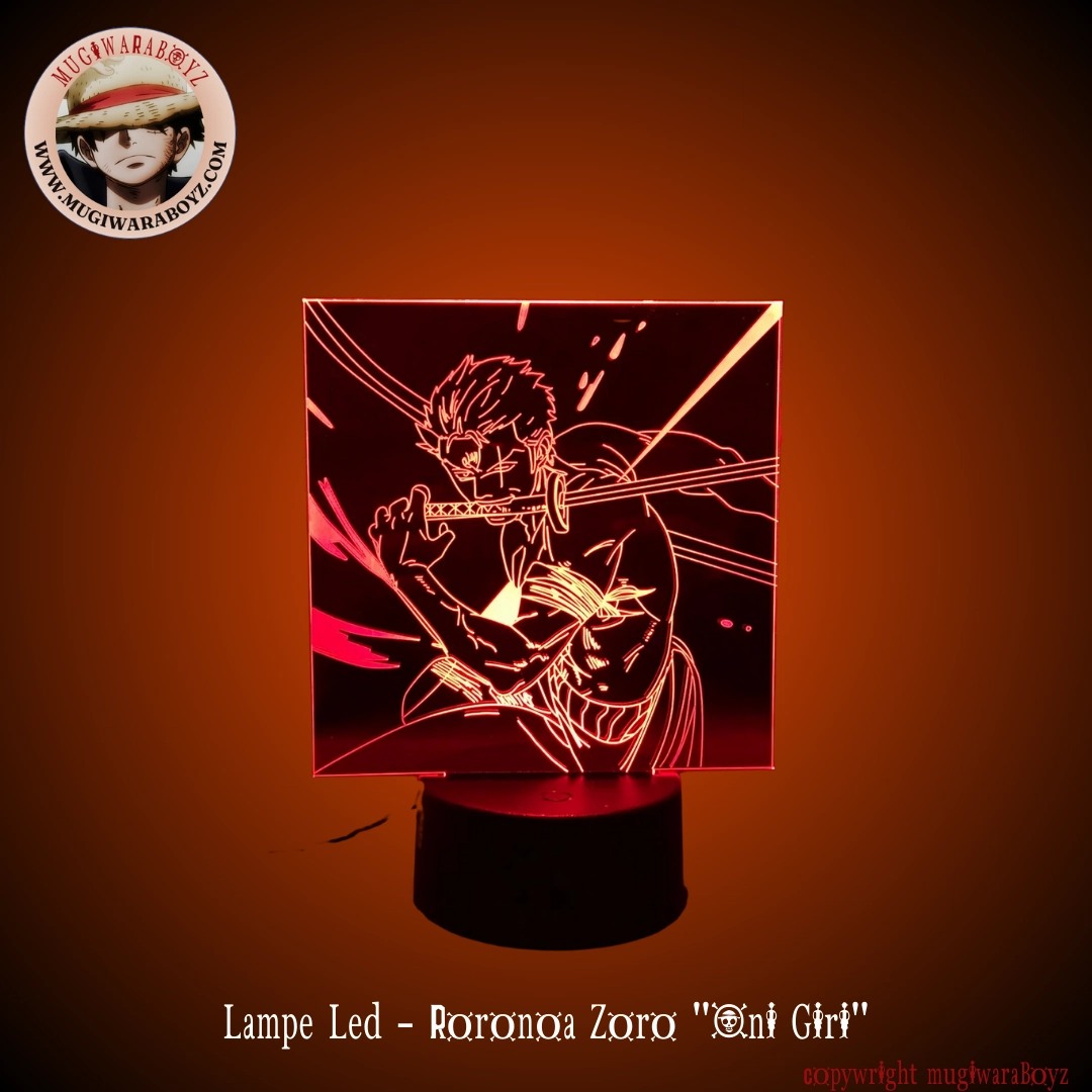 Lampe Led - Roronoa Zoro "Oni Giri" Lightning Effect Challenge Overcome