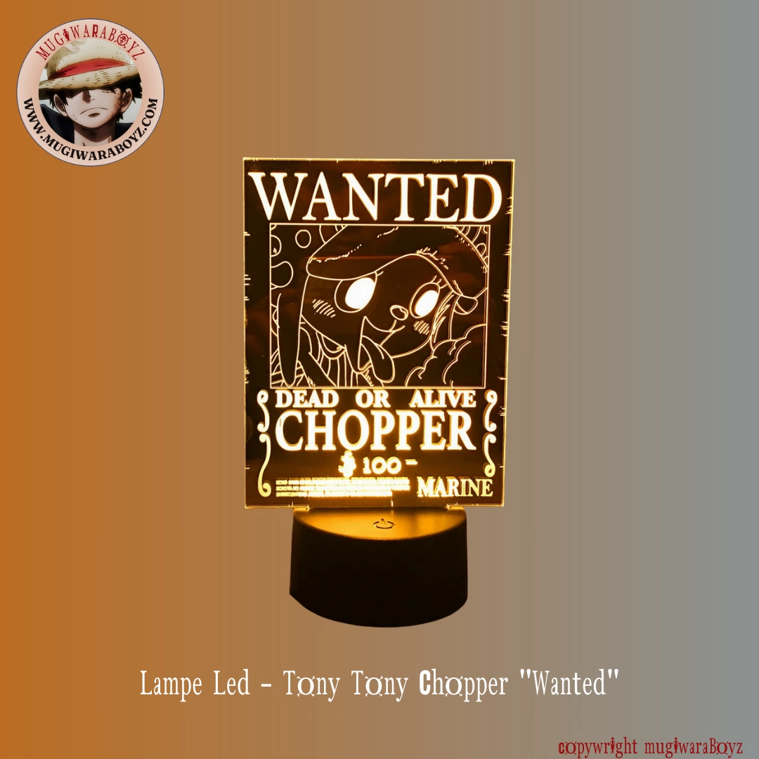 Lampe Led - Tony Tony Chopper "Wanted" Dragon Companion