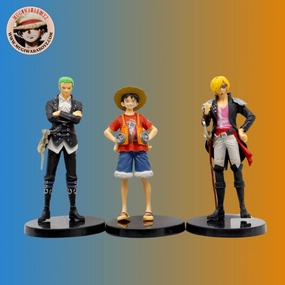 Figurine One Piece - Lot 3 pi??ces Film RED - Luffy, Zoro, Sanji Blind Box Toy Premium Merchandise