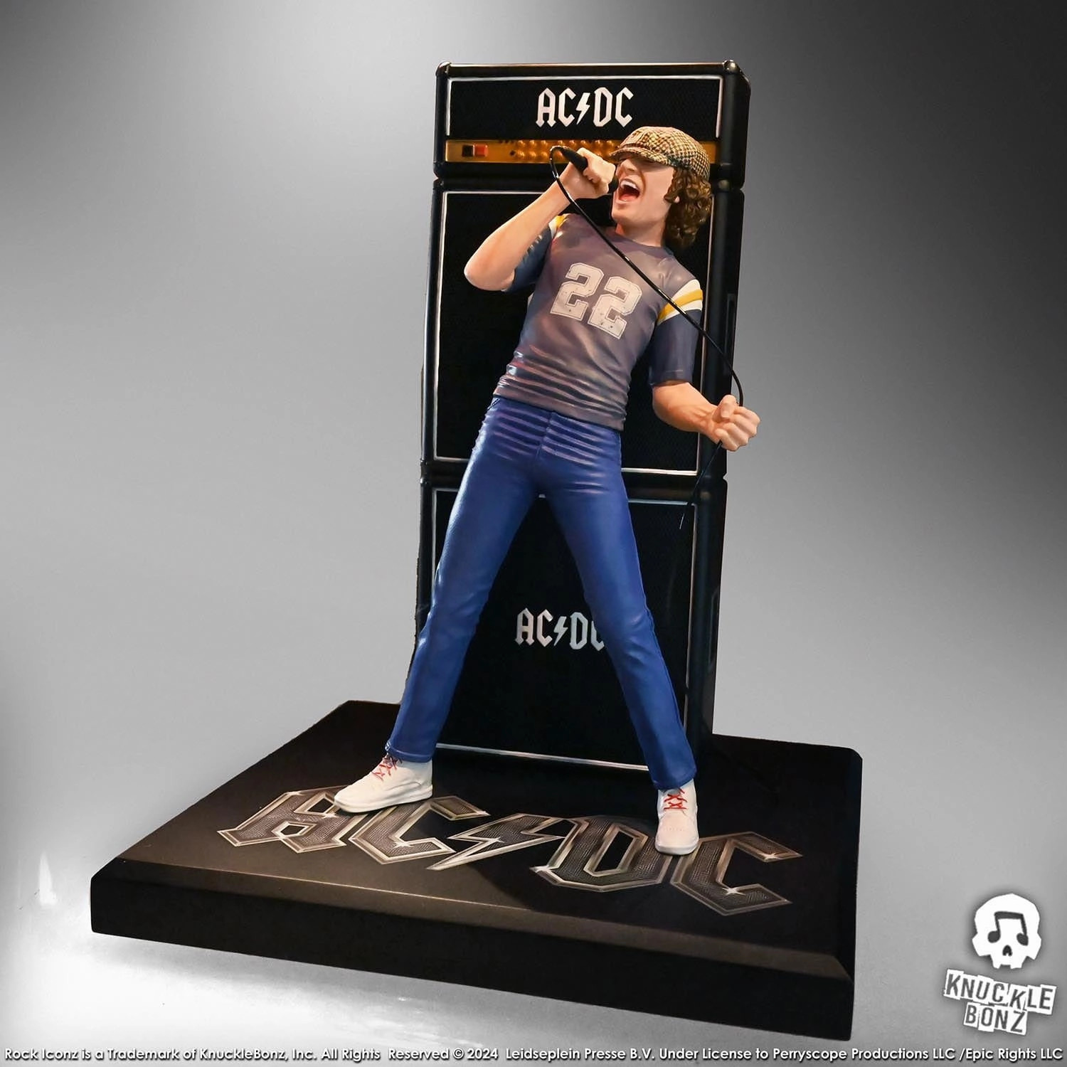 Anime Decor Knucklebonz AC/DC Rock Iconz Brian Johnson Statue