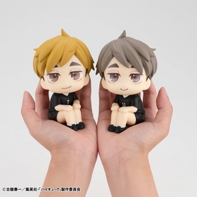 LOOK UP SERIES Haikyu !! Atsumu Miya Uniform ver & Osamu Miya Uniform ver set??with gift: Cushions?? Diverse Representation