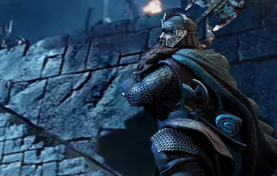 Fireplace Mantel Safe For Children LOTR The Two Towers - Gimli Bonus Version 1/4 Scale Statue