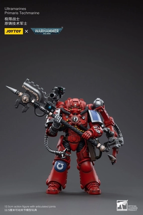 JOYTOY Warhammer 40K Ultramarines Primaris Techmarine 1/18 Action Figure Kawaii Design Silicone Model
