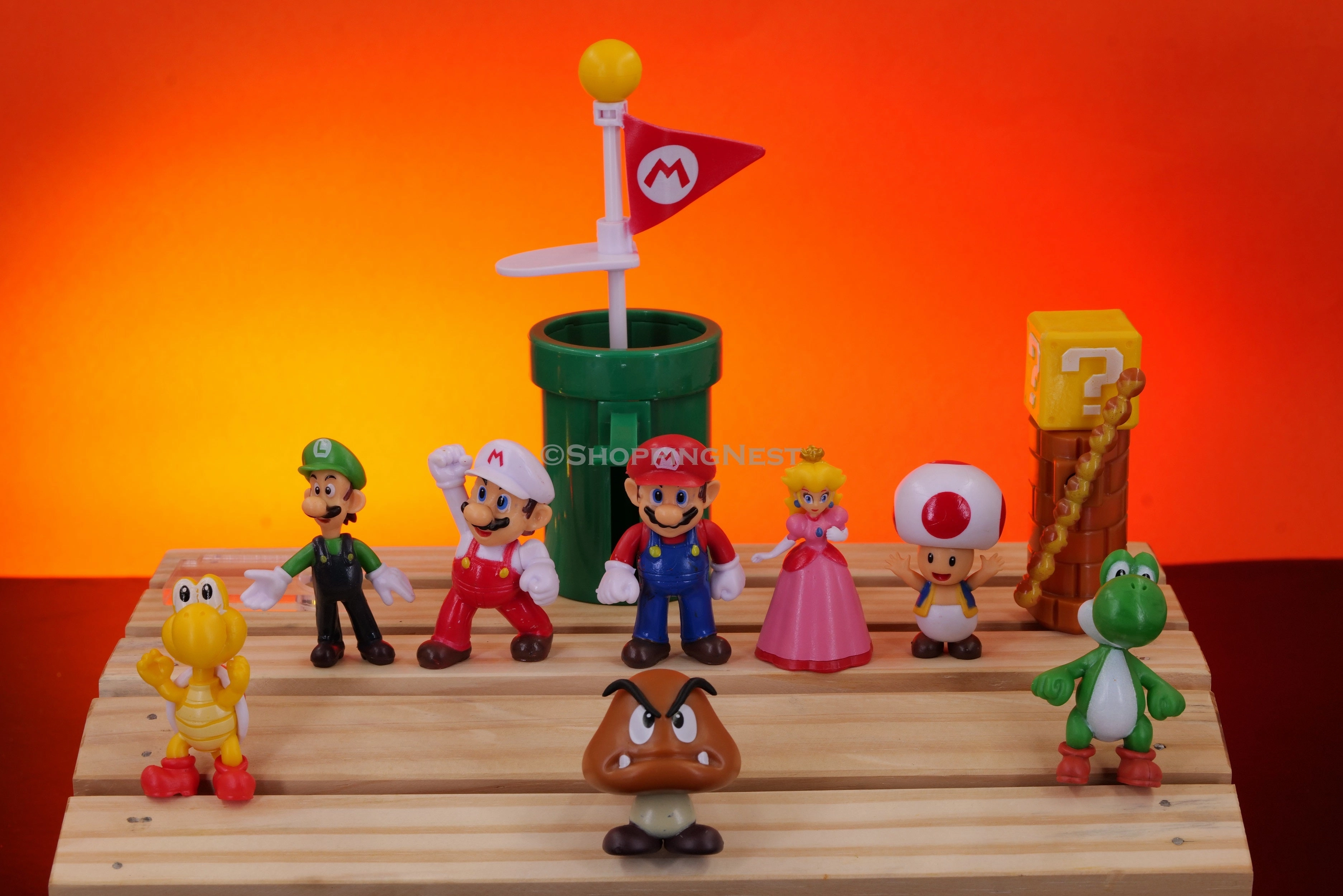 Mario Brothers Set Of 12 Action Figures Childhood Game Figures | 4.5 - 9 CM | TV show