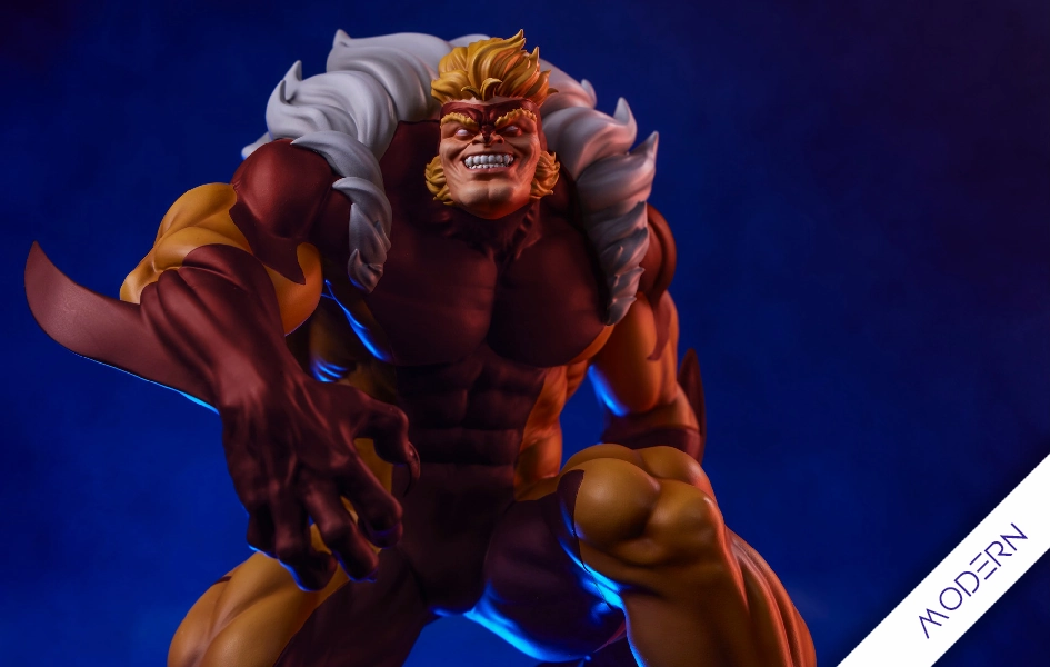 Superhero Sculpture Famous Scientist Marvel Gamerverse - Sabretooth Modern 1/10 Scale Statue