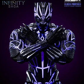 Marvel Studios: The Infinity Saga DLX Black Panther (Kinetic Energy Charged) Educational Display