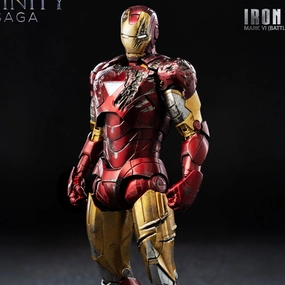 Seasonal Favorite Marvel Studios: The Infinity Saga DLX Iron Man Mark 6 (Battle Damaged)