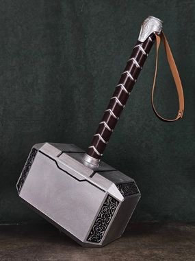 Marvel Thor Mjolnir Hammer in Foam Props Replica Odinson Hammer | 40 CM | Pop Culture Video Game Adaptation