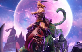 Character Unit Masters of the Universe - He-Man and Battle Cat Deluxe Art Scale 1/10