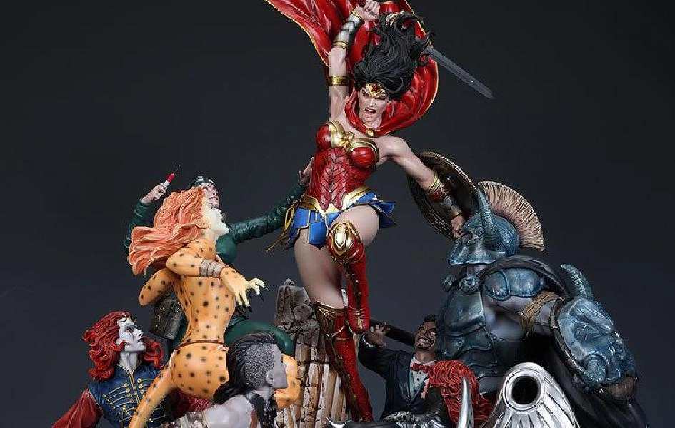 Wonder Woman Courage 1/6 Scale Diorama (Color) Fantasy Collectible