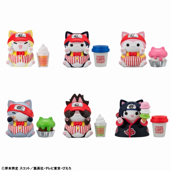 Fairytale Character Extinct Creature Mega Cat Project Nyaruto! NARUTO Megacat Diner (Set of 6)