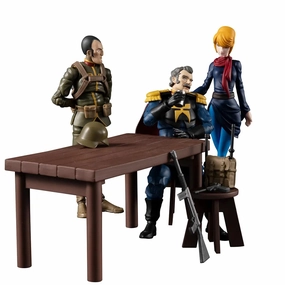 Shelving Decoration Modern Icon Mobile Suit Gundam G.M.G. (Gundam Military Generation) Principality of Zeon Team Ramba Ral set ( with gift : extra props )