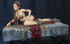 Chibi Collectible Birthday gift Princess Leia In Jabbas Palace 1/4 Scale Statue by Xionart
