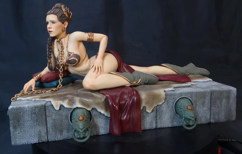 Chibi Collectible Birthday gift Princess Leia In Jabbas Palace 1/4 Scale Statue by Xionart
