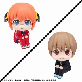 PVC Unit Glow In Dark Lookup Mr. Ginpachi's Zany Class Kagura & Sogo Okita (with gift)