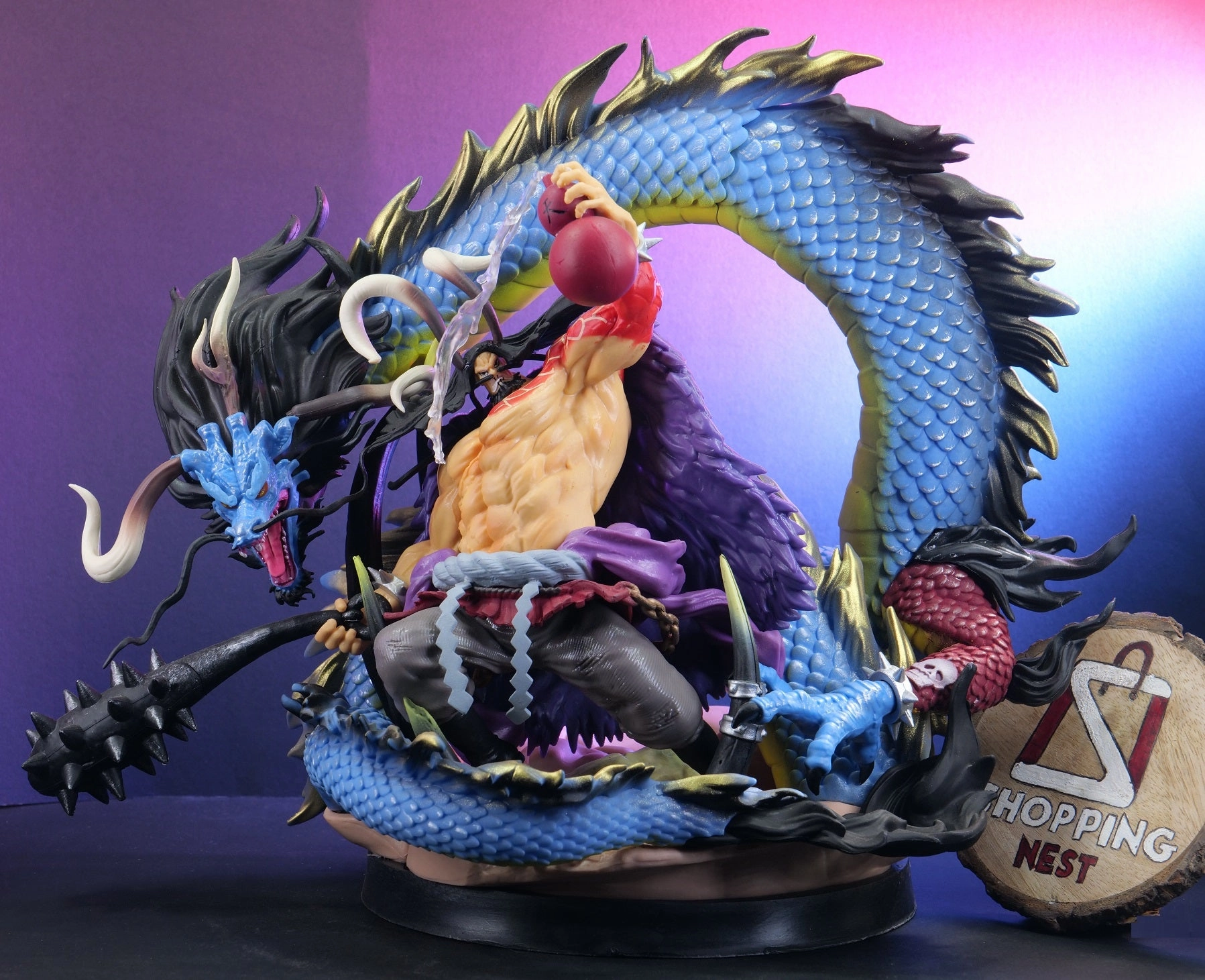 One Piece Kaido Action Figure (30 cm) |PVC| ?C Anime Collectible by ShoppingNest Interchangeable Part