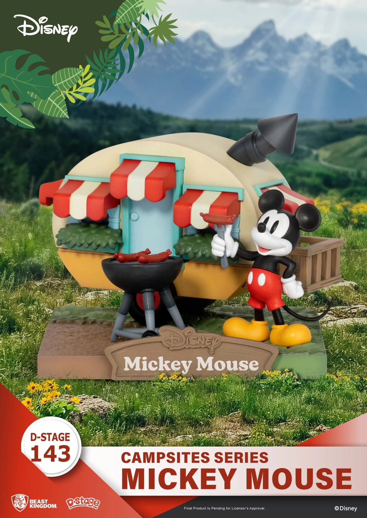Beast Kingdom Disney Campsite Series Mickey Mouse D-Stage PVC Diorama Statue Horror Monster