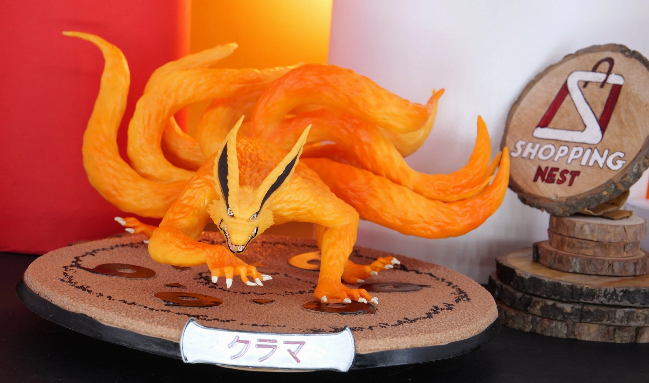 Naruto |PVC| Kurama Nine Tails Action Figure 18 cm Collectible Film Character Themed Background