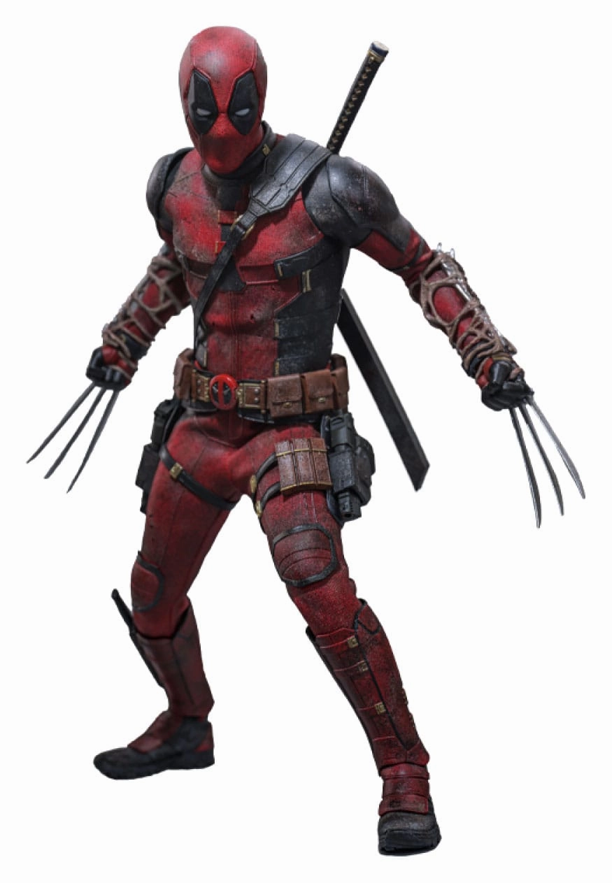Hot Toys Deadpool (Battling Version) - Deadpool & Wolverine - MMS782 - 1/6 Scale Collectible Figure Special Color Art Replica
