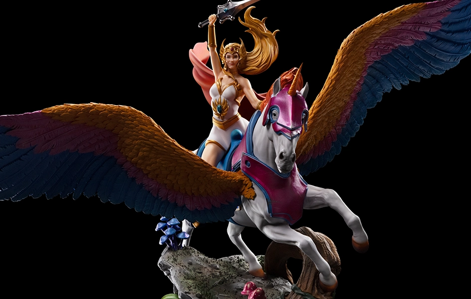Character Model Luxury Gift Masters of the Universe - She-Ra and Swift Wind Art Scale 1/10