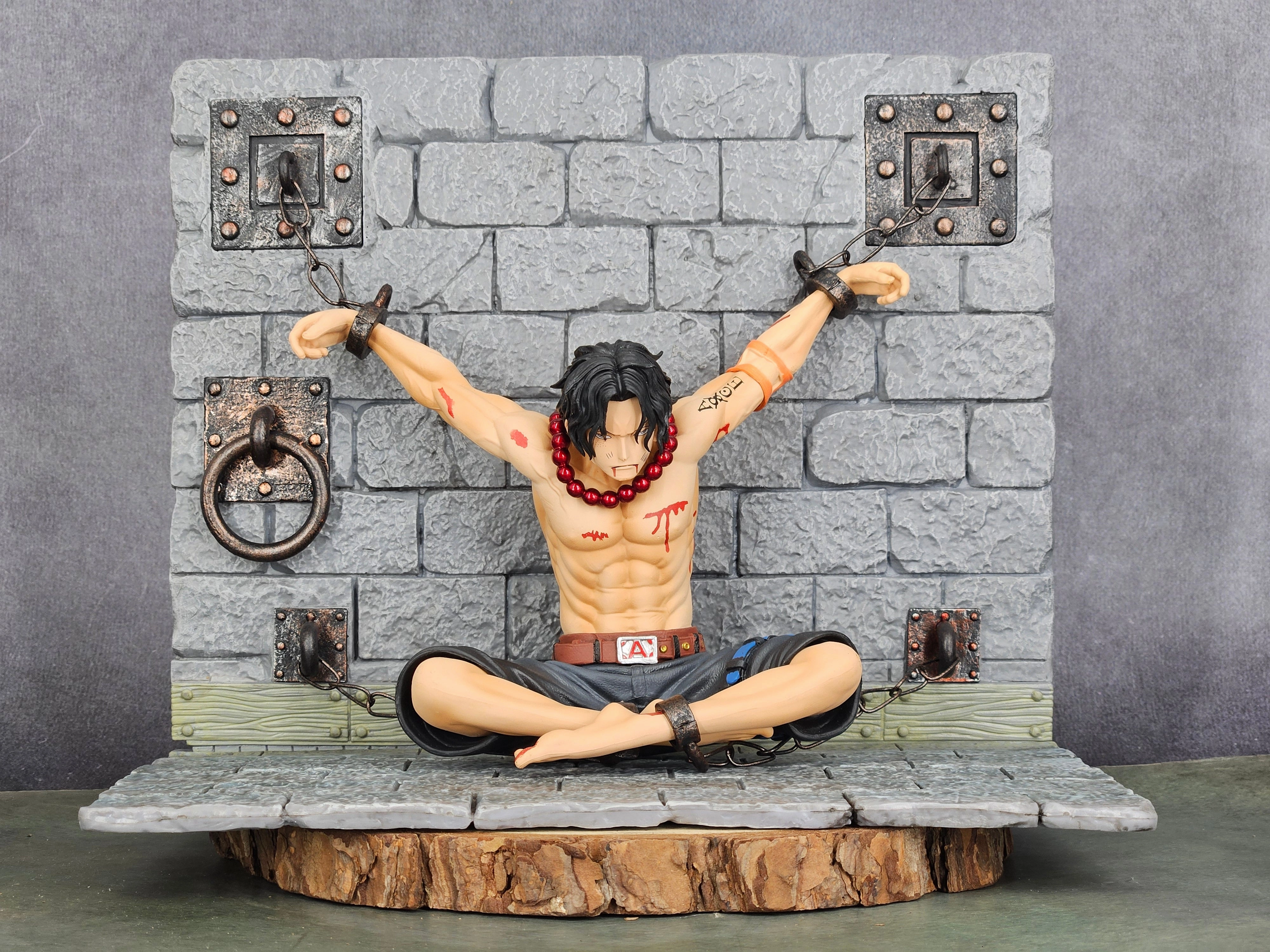 One Piece Ace Prison Scene Execution Platform Premium Figurine | 22 cm Luxury Decor Themed Decor
