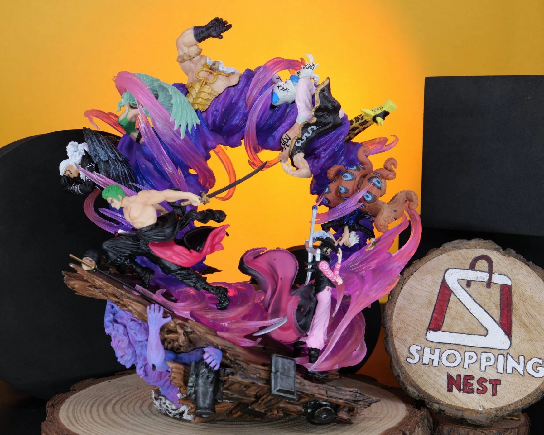 Toy Museum One Piece GK Zoro Emperor Deputy Heir to the Throne Hades Onijima Action Figures Collector's Model 23cm