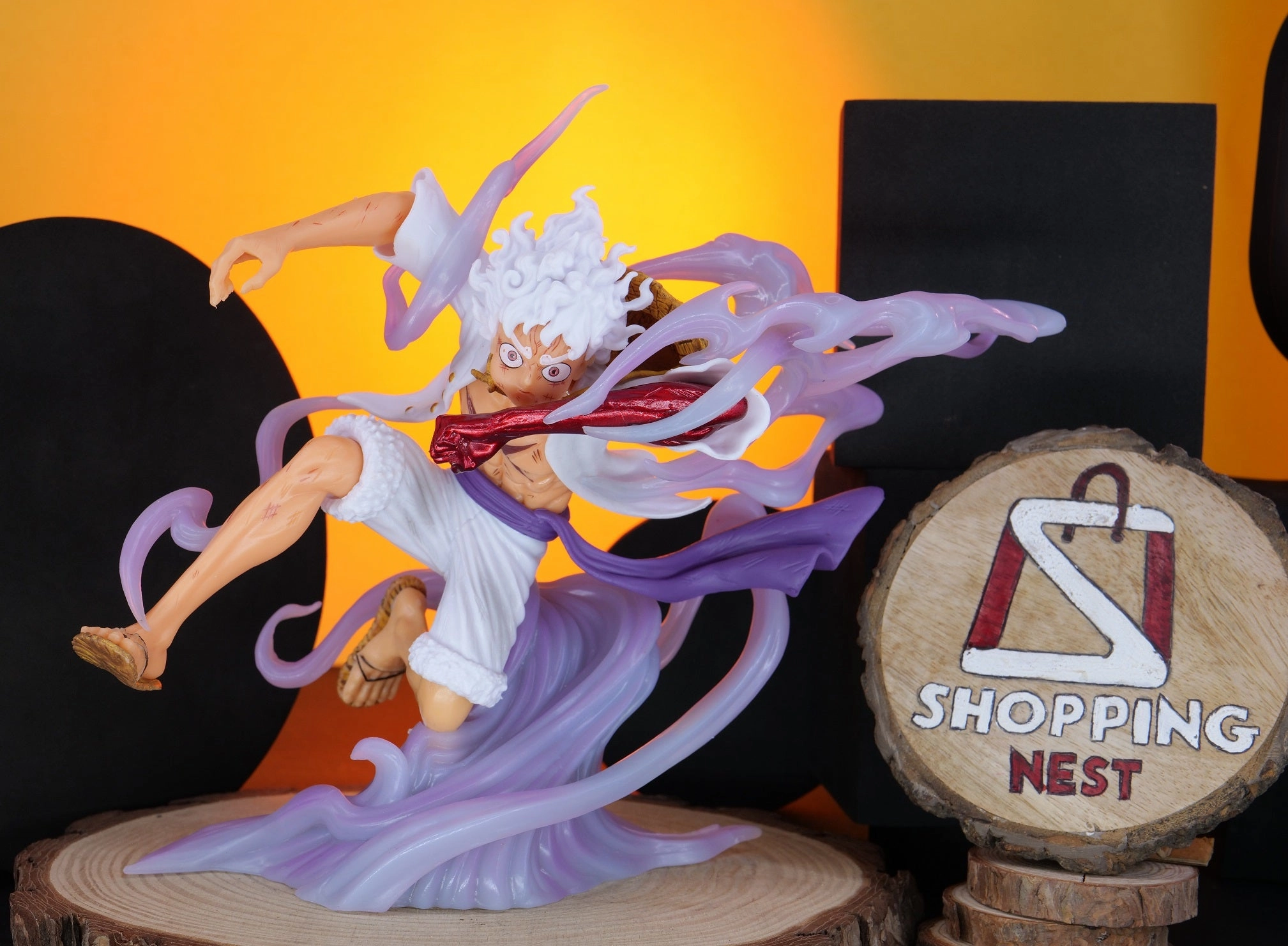 Children's Toy One Piece Monkey D. Luffy Gear 5 Action Figure (23 cm) |PVC| ?C Anime Collectible by ShoppingNest