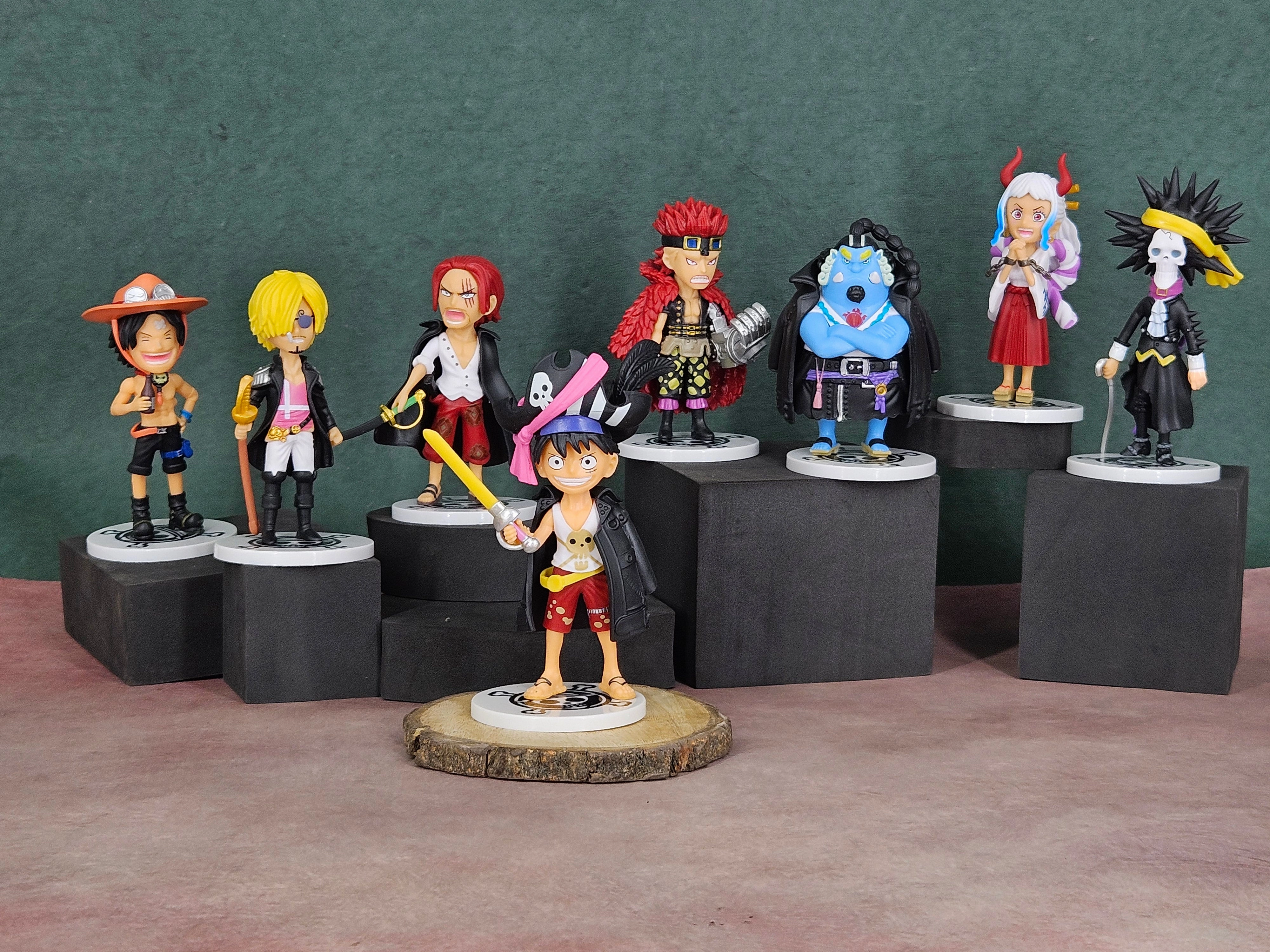 One piece New Jinbe yamato shanks Set of 8 9 CM FIgures Future Antique Limited Collection