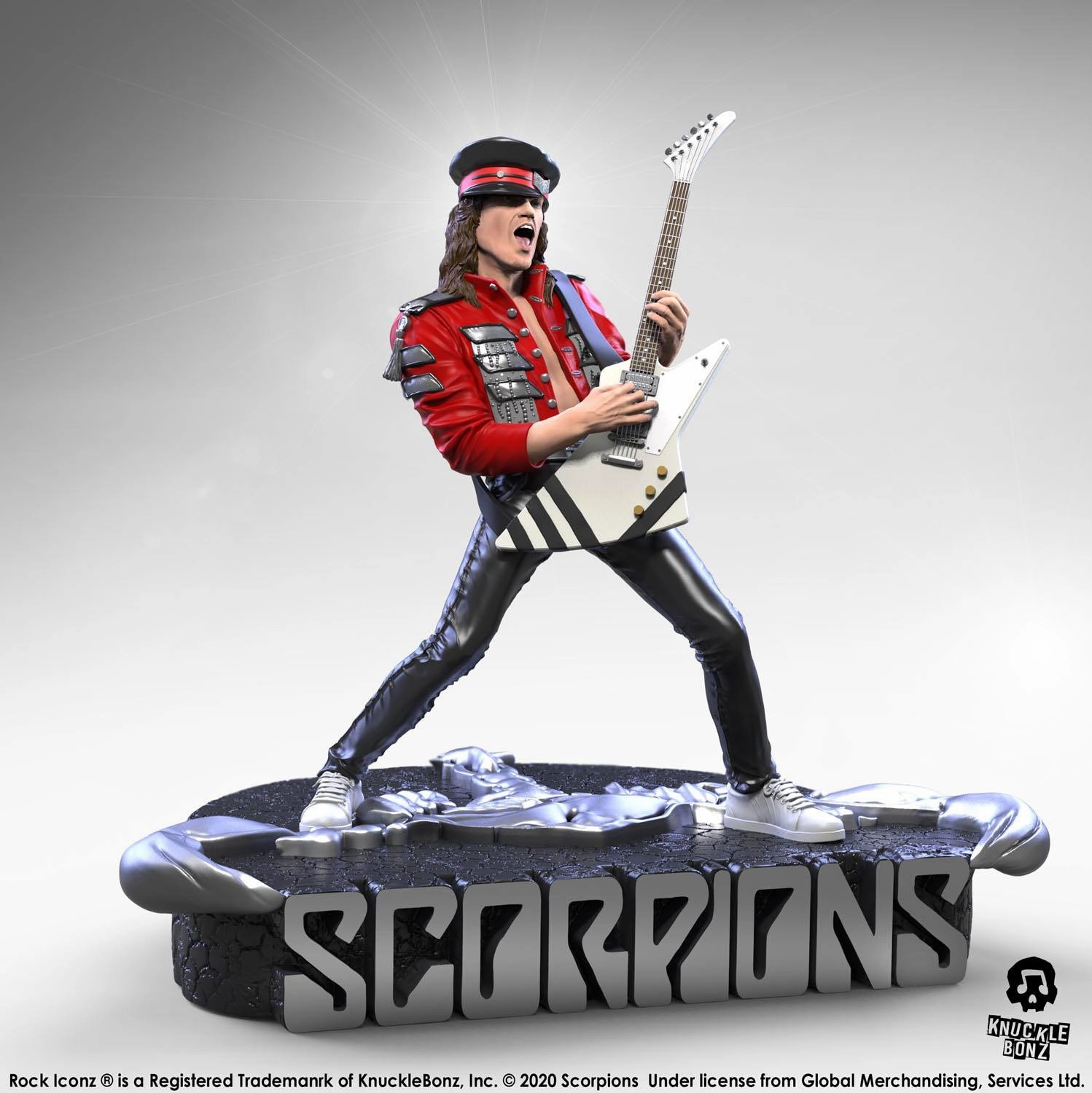 Knucklebonz Scorpions Rock Iconz Matthias Jabs Statue Sculpted Art Movie Merchandise